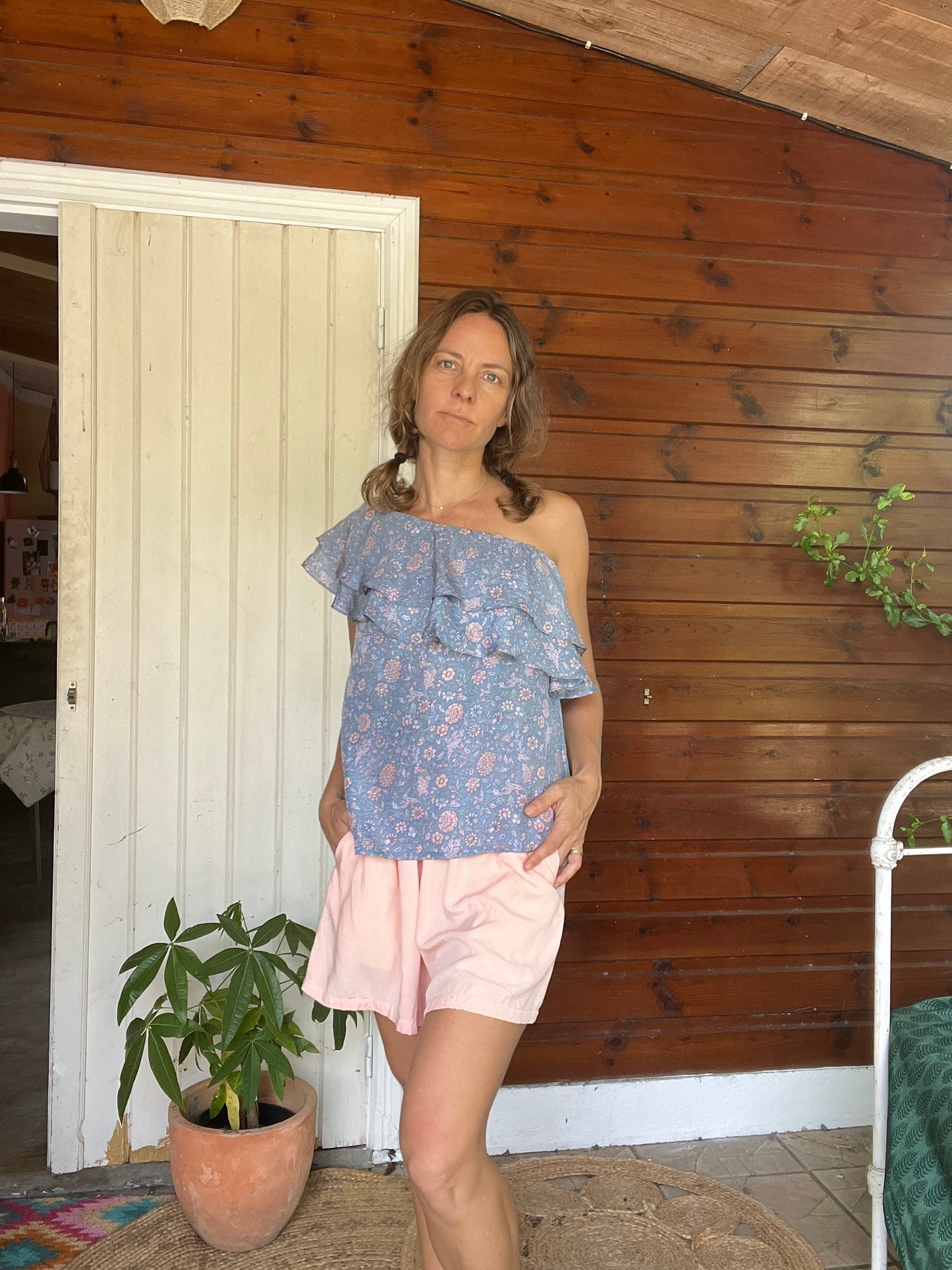 Top Hawa blue