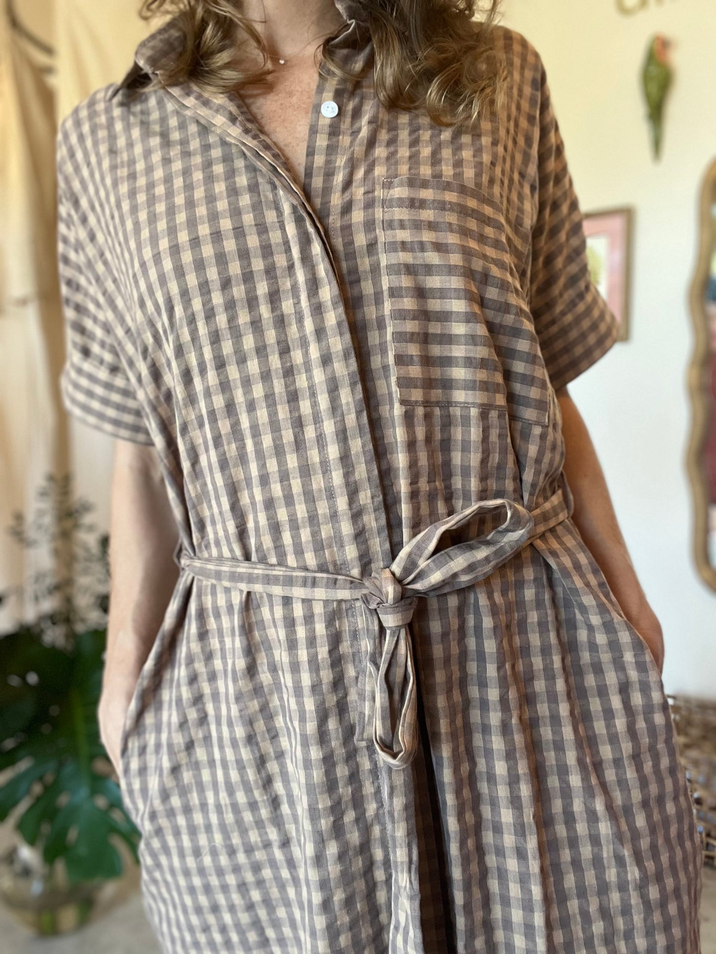 Robe Jacqueline longue chocolat