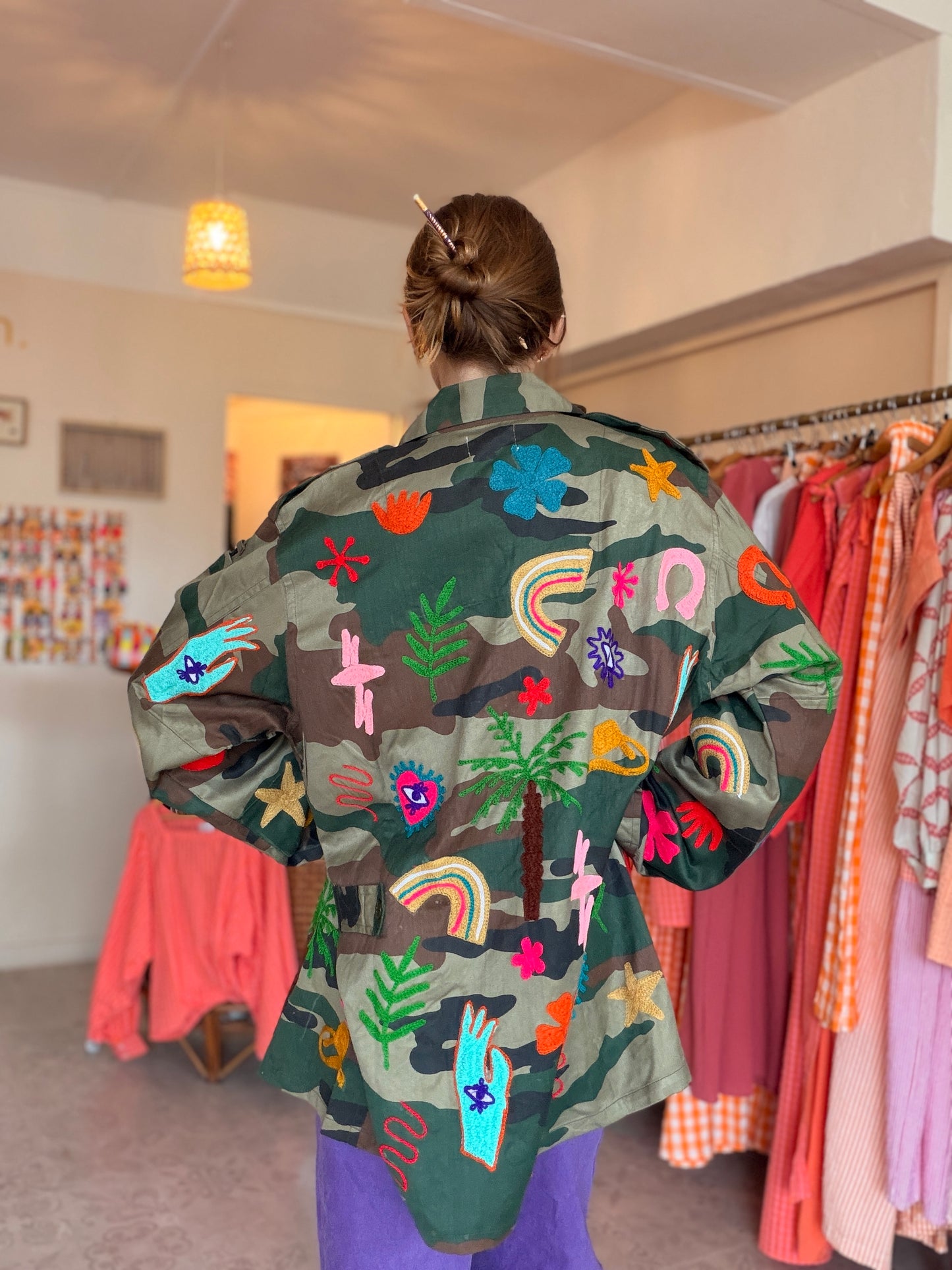 Veste upcyclée Peace🌈