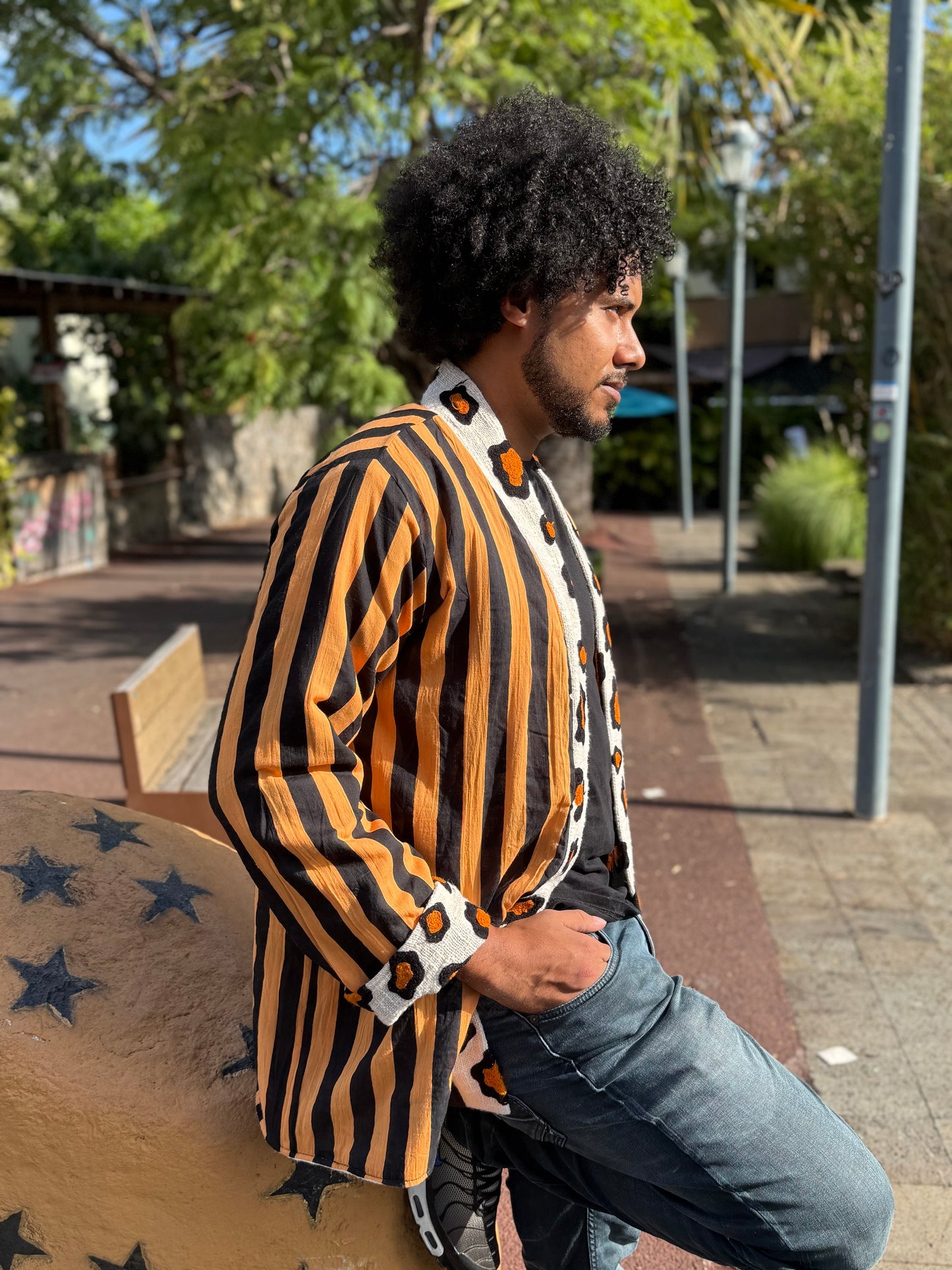 🤎🖤🐆Veste Cléo Léo longue
