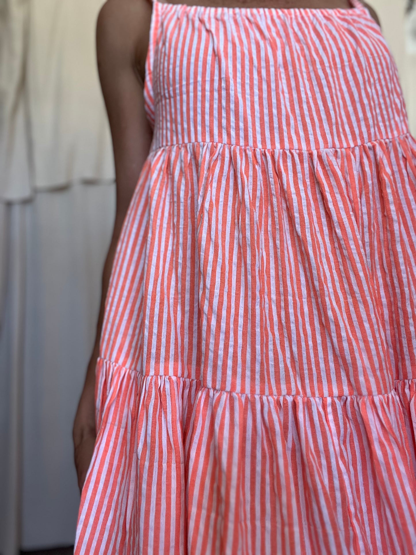 Robe Denise longue seersucker 🧡