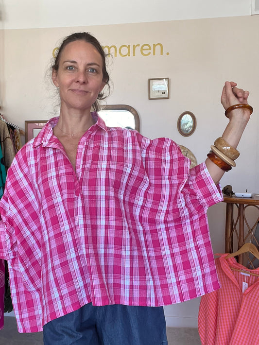Top Cerise madras 🩷🩷🩷