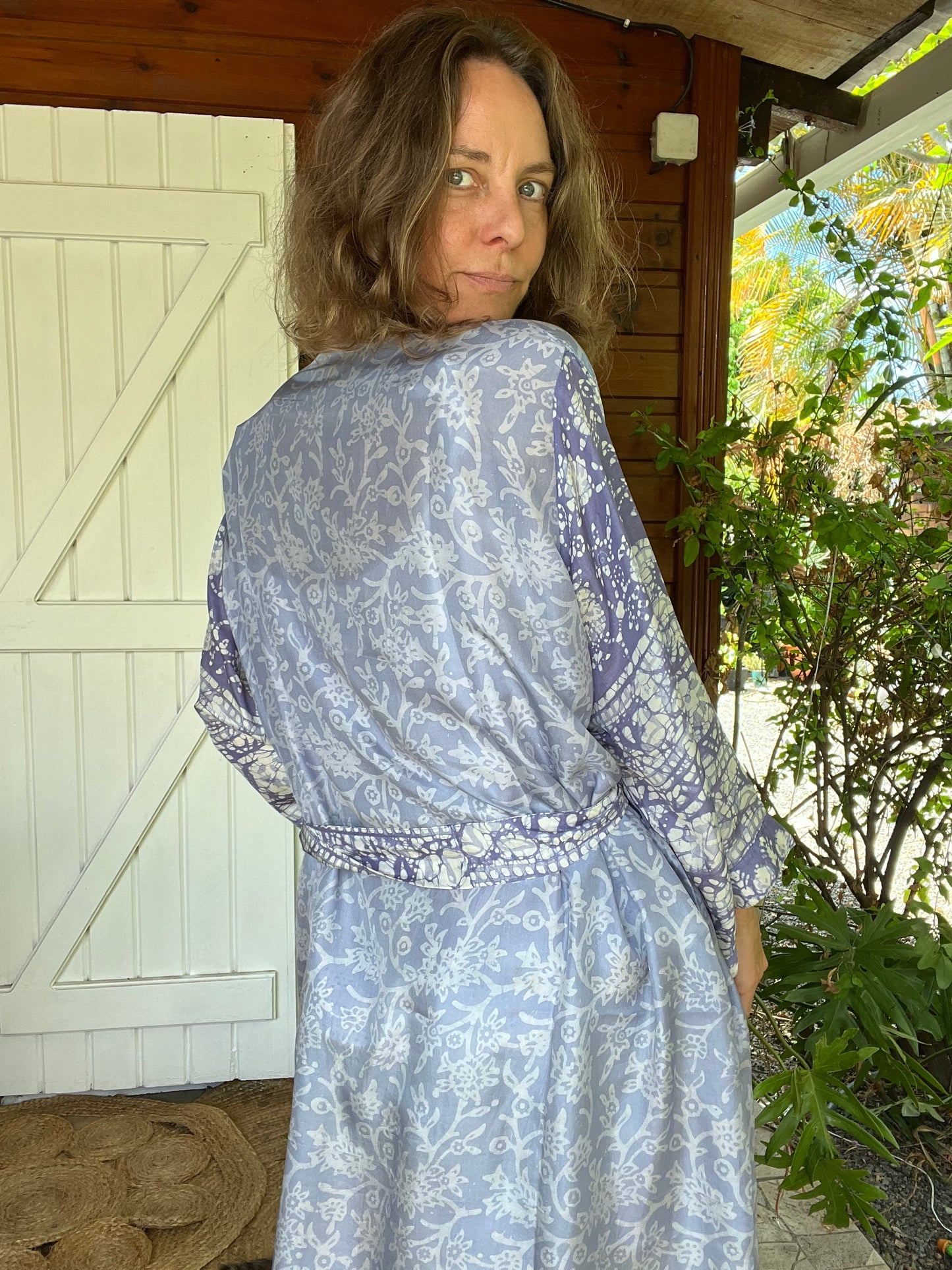 Kimono Mala long blue