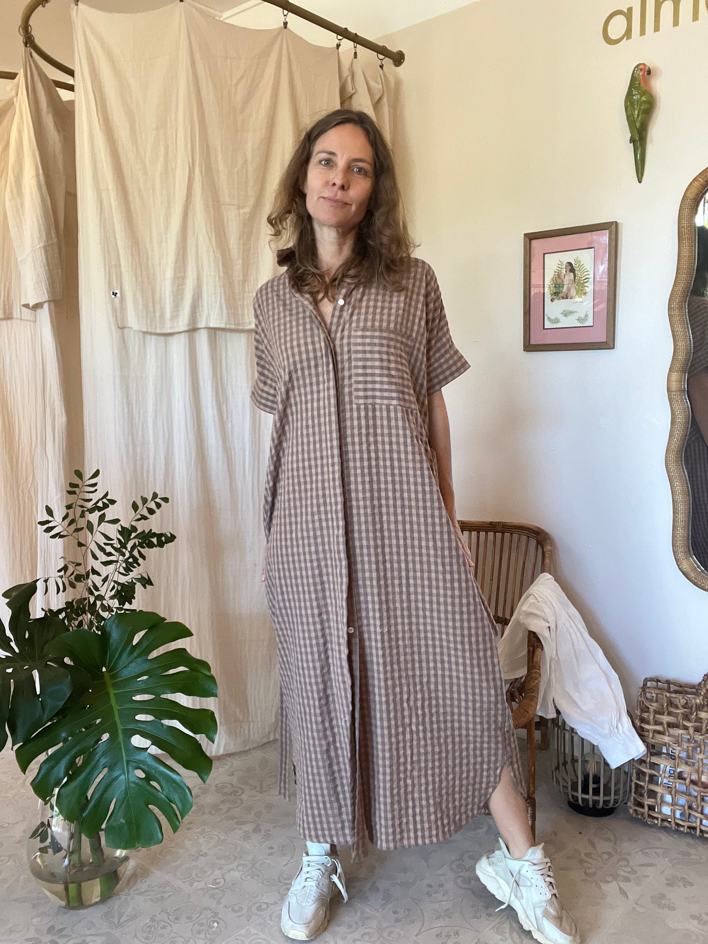 Robe Jacqueline longue chocolat