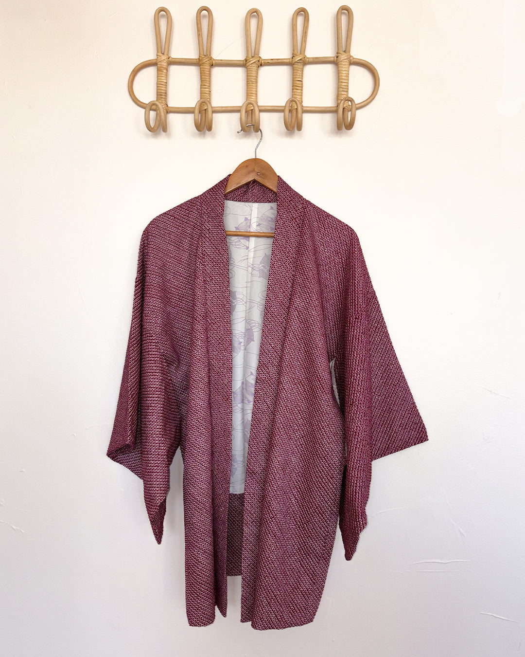 Kimono soie japonais Framboise 🩷