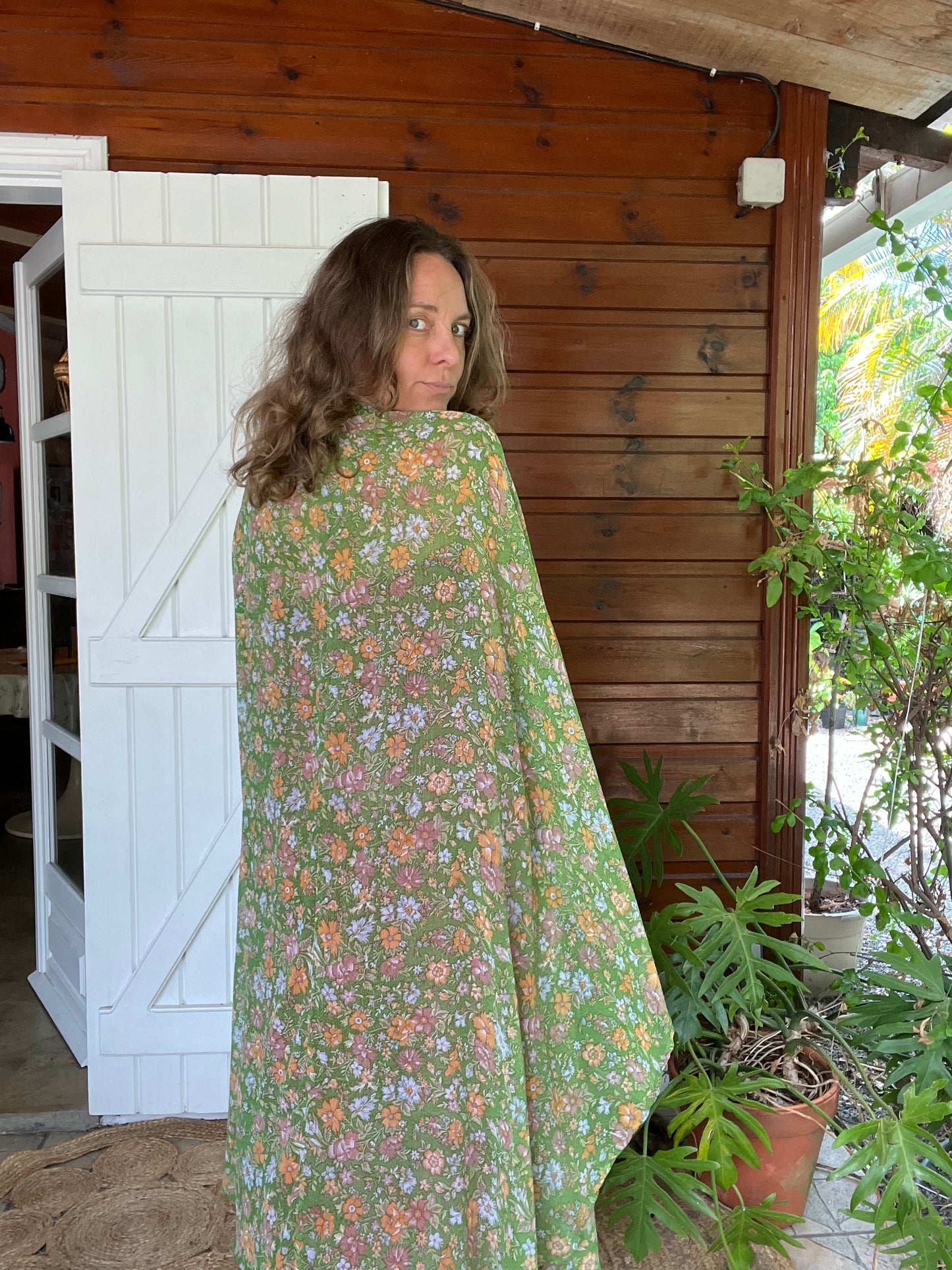 Kimono Meekha long green