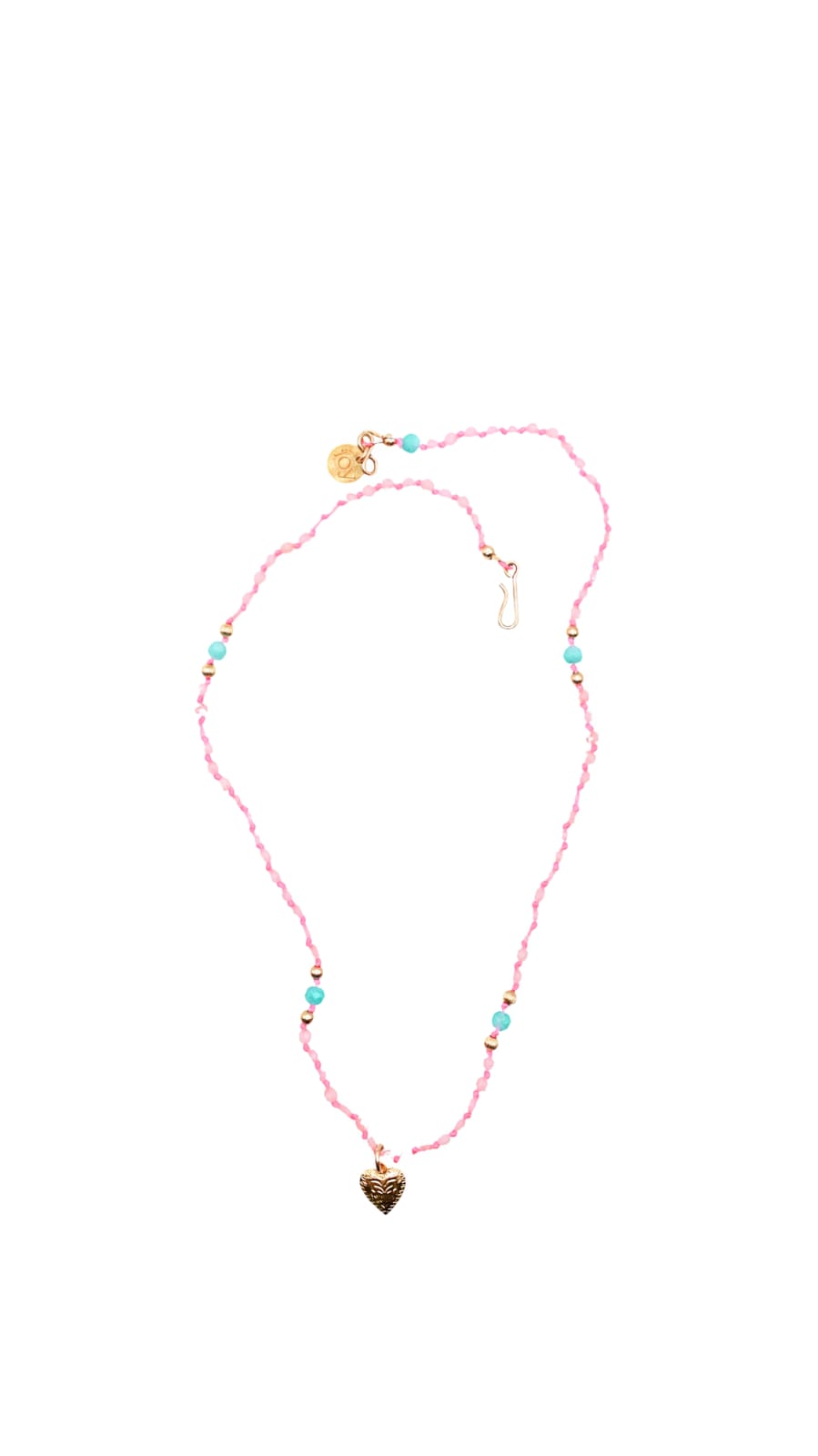 Collier gri gri quartz rose et amazonite 🩷🩵
