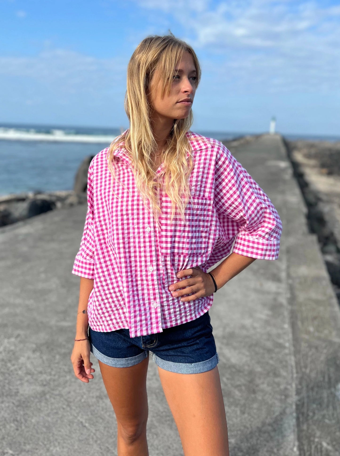Chemise Pierrette Vichy Pitaya