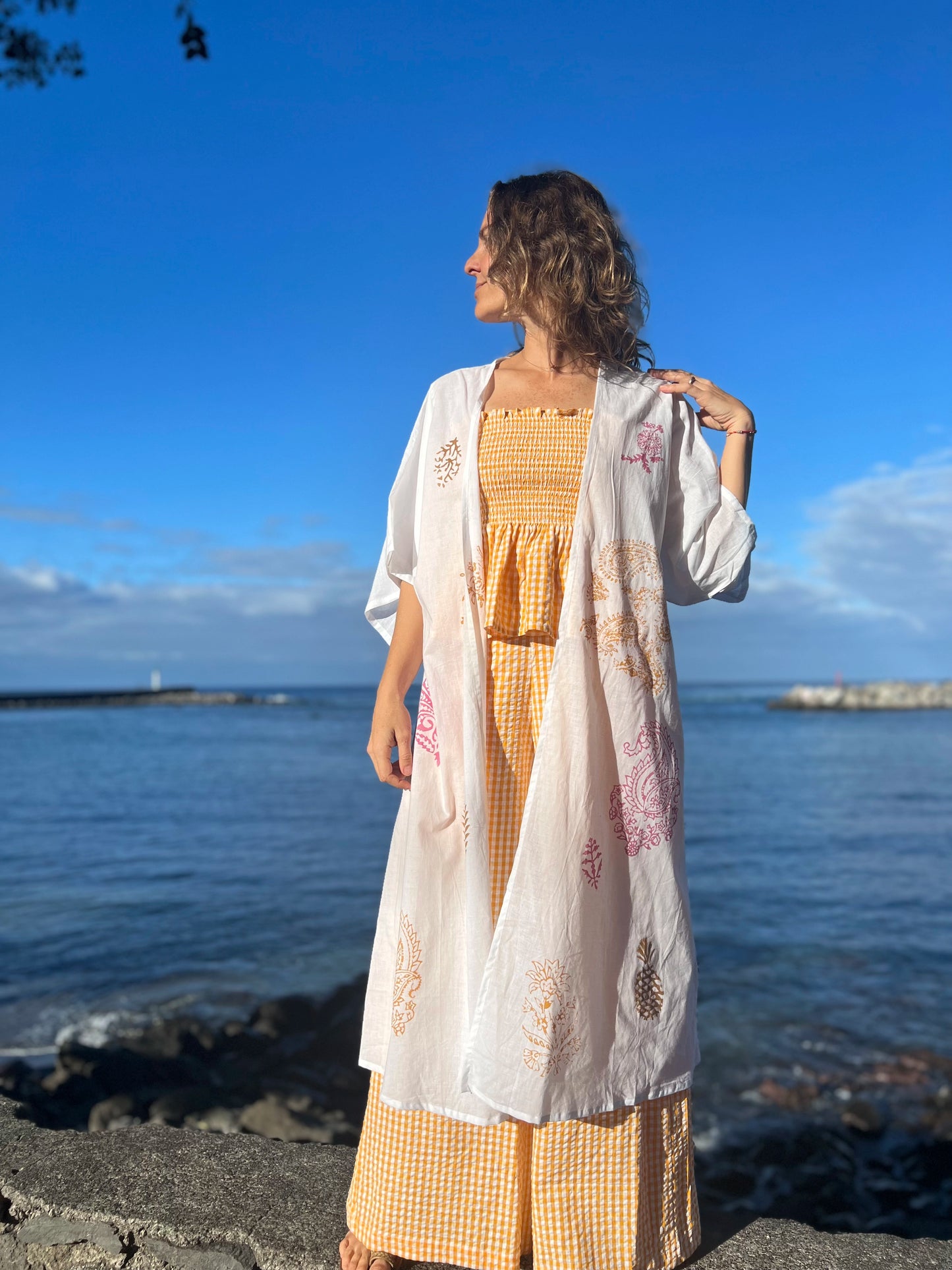 Kimono blockprint numéroté 1/4