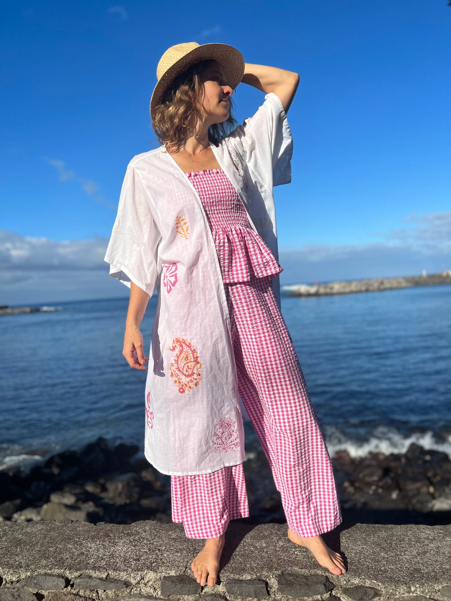 Kimono blockprint numéroté 2/4