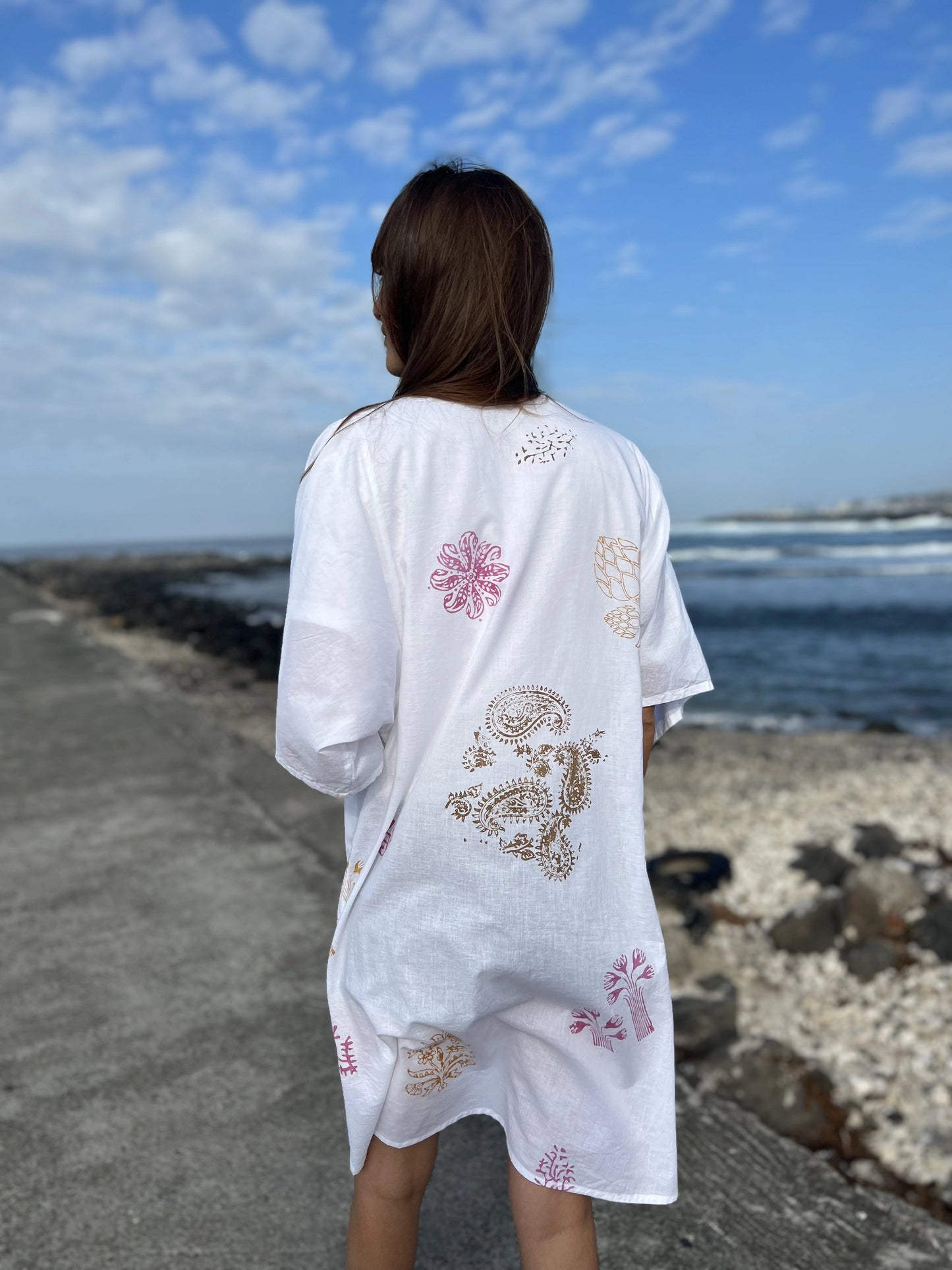 Kimono blockprint numéroté 3/4