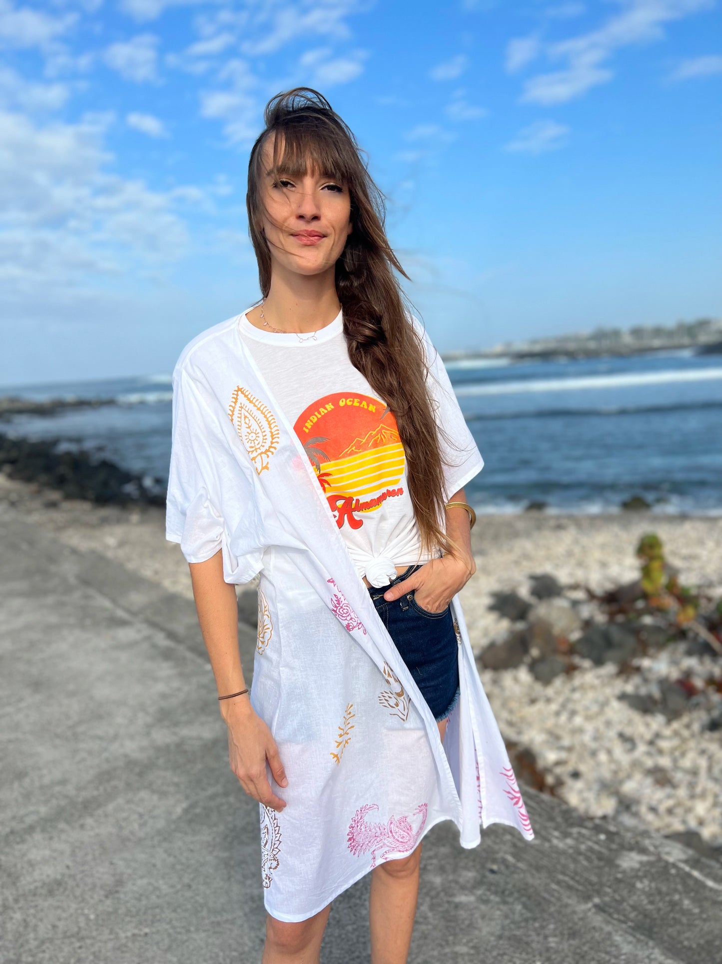 Kimono blockprint numéroté 3/4