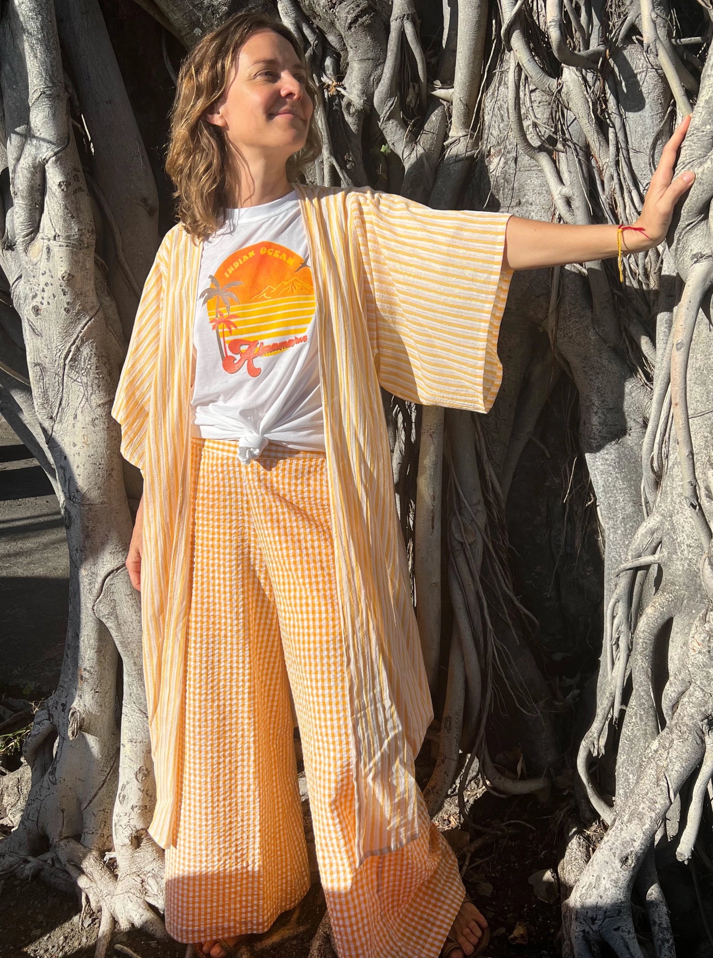 Kimono Coco long Mangue Glacée Lurex