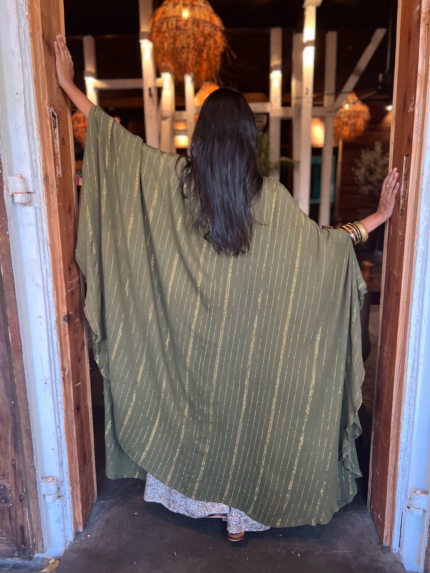 Kimono Kaki & Lurex