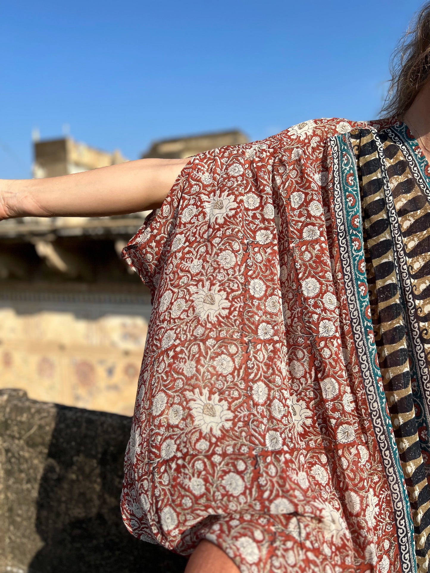 Kimono Meekha long brown