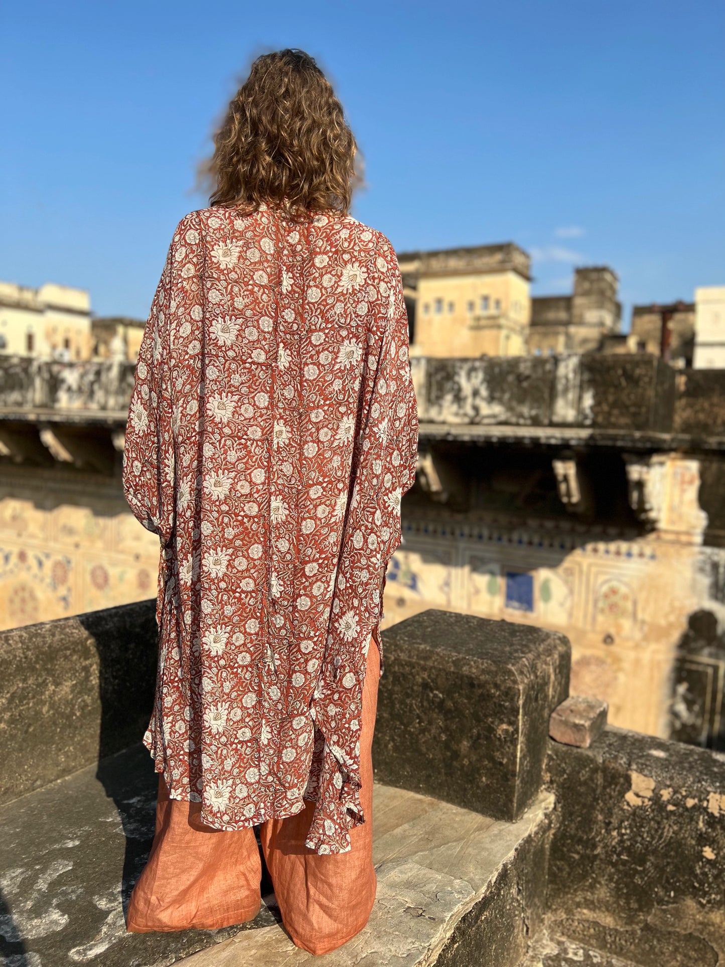 Kimono Meekha long brown