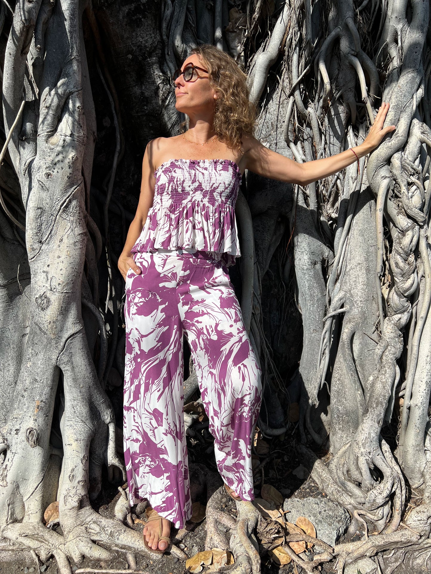 Pantalon Josée Coeur d'Orchidée