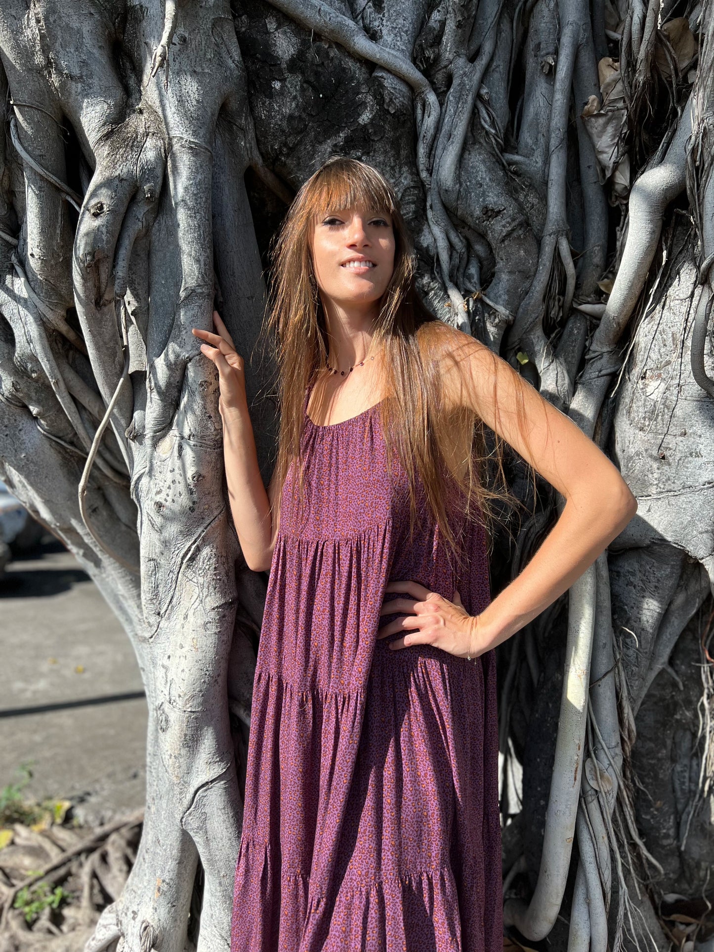 Robe Denise longue Savane