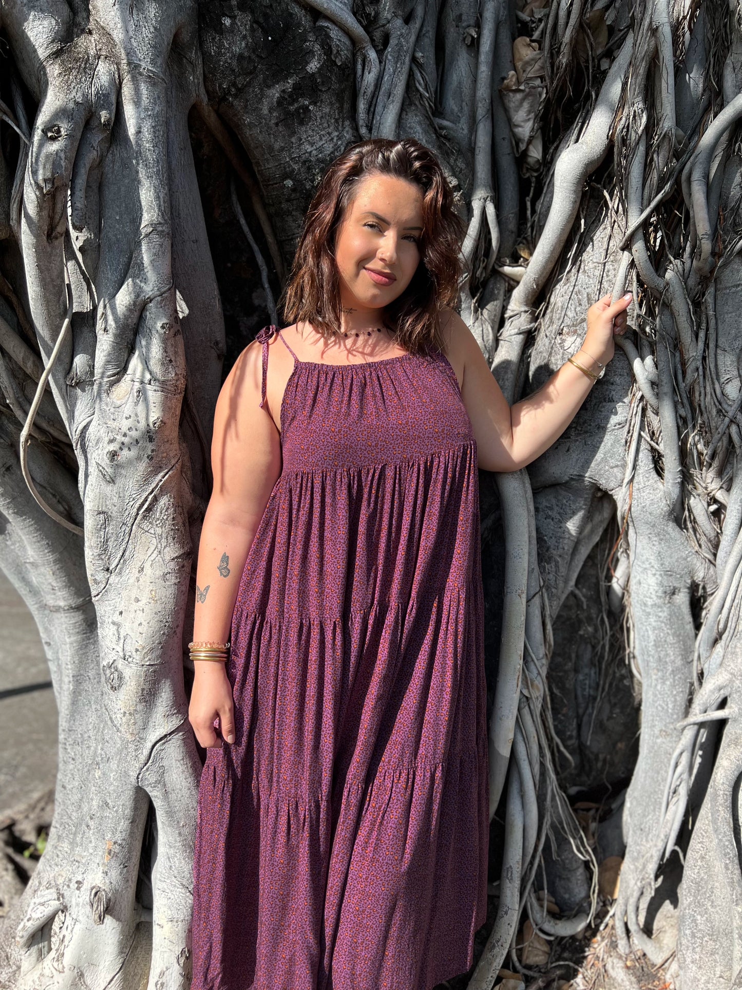 Robe Denise longue Savane