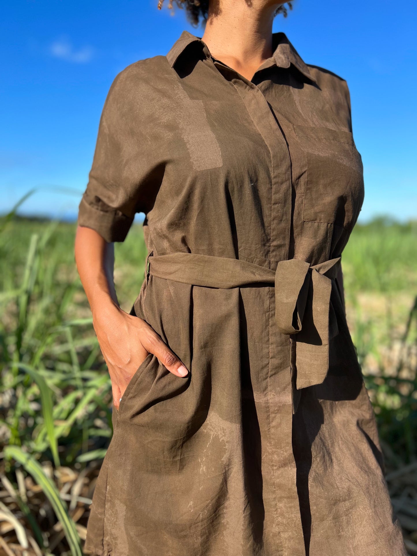 Robe Jacqueline courte Bourbon Pointu