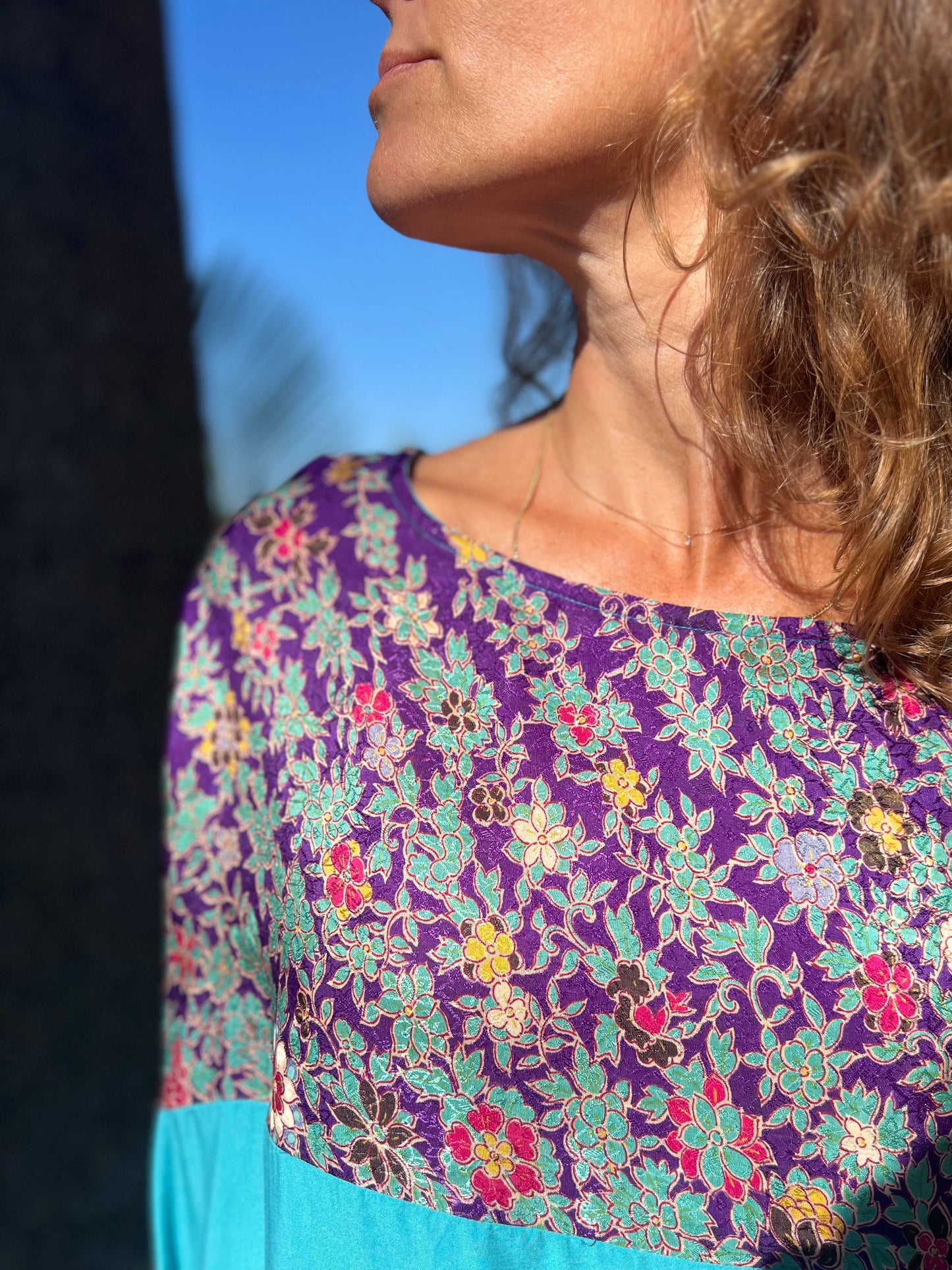 Robe Osaka courte blue & purple