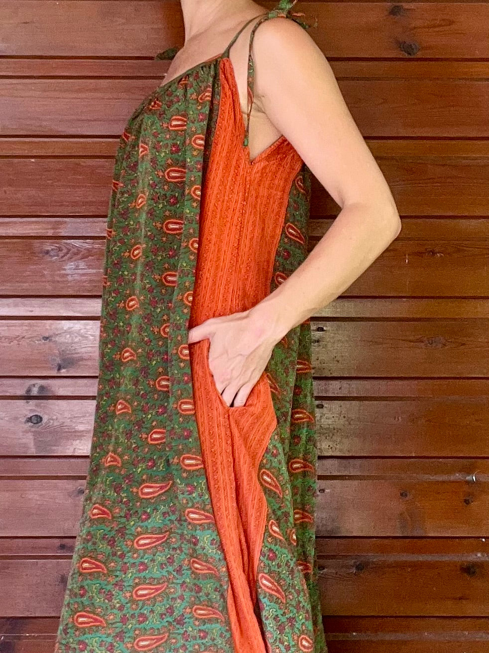 Combinaison Lakshmi orange green