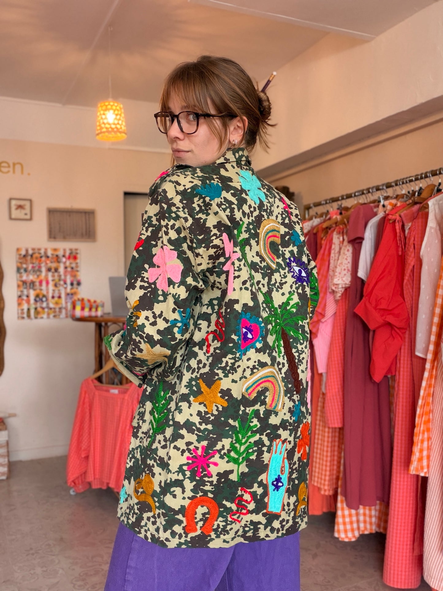 Veste upcyclée Peace ☮️