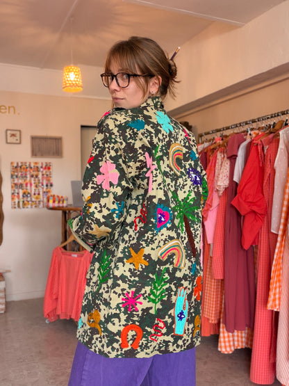 Veste upcyclée Peace ☮️