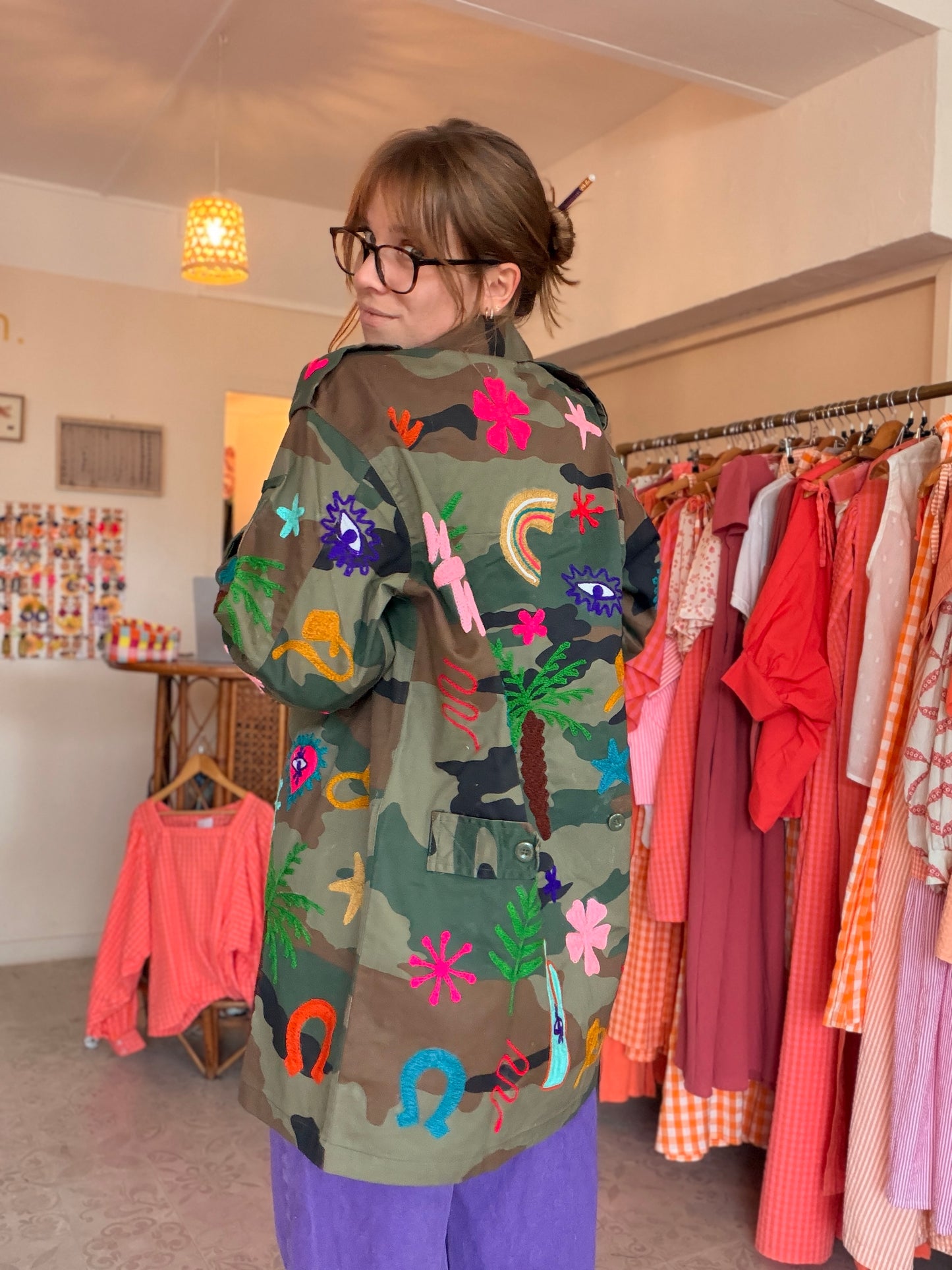 Veste upcyclée Peace🌈