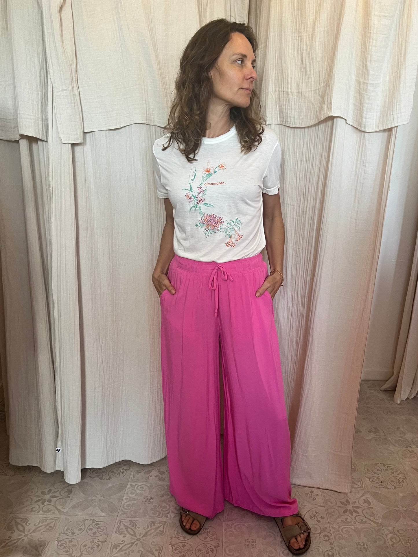 Pantalon Josée rose