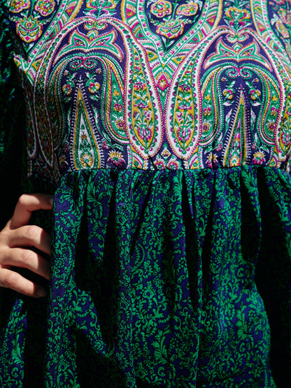 Robe Akansha longue 💙🩵💚🩷