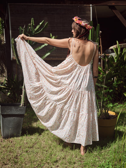Robe Denise longue blockprint 🩷🧡