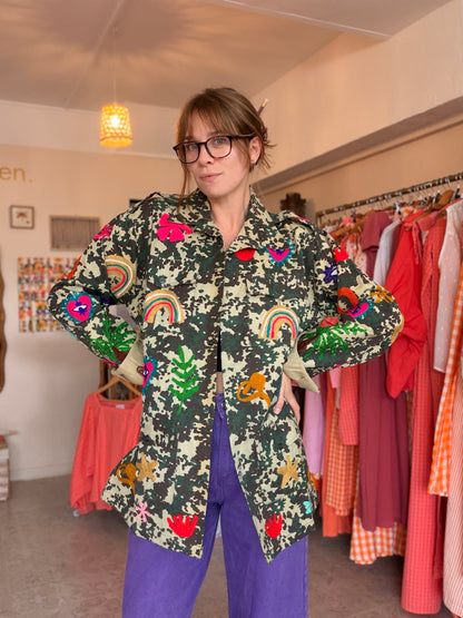Veste upcyclée Peace ☮️