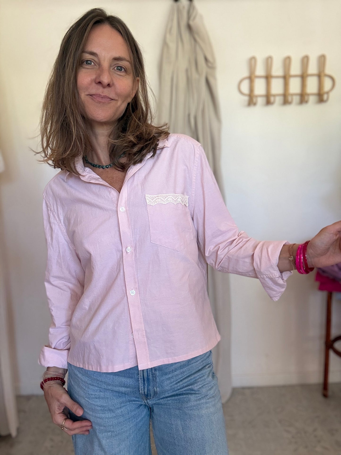 Chemise upcyclée dos ouvert 💕