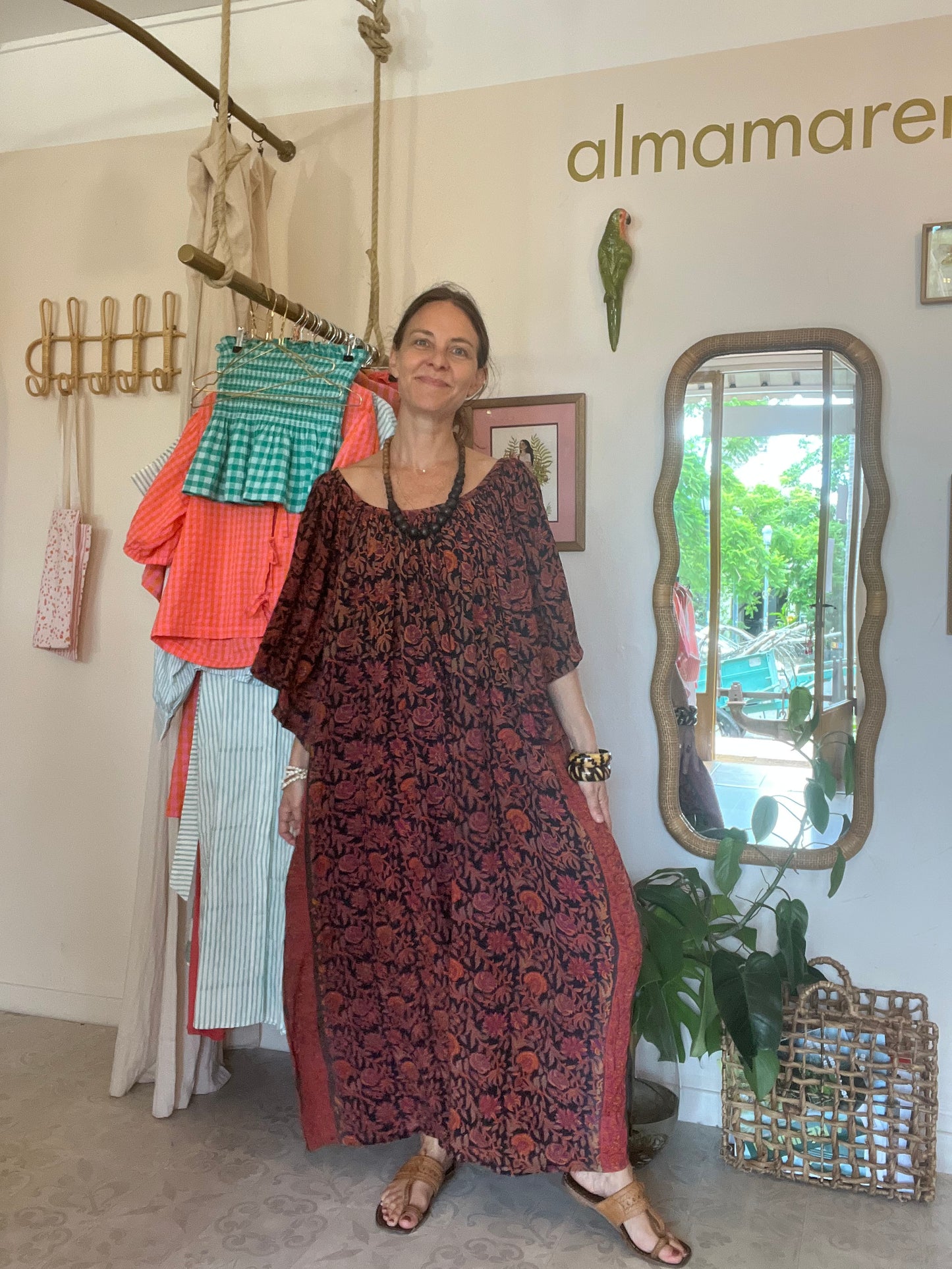 Robe Sahira 🧡🍊🖤🩷