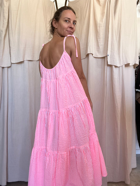 Robe Denise longue seersucker 🩷