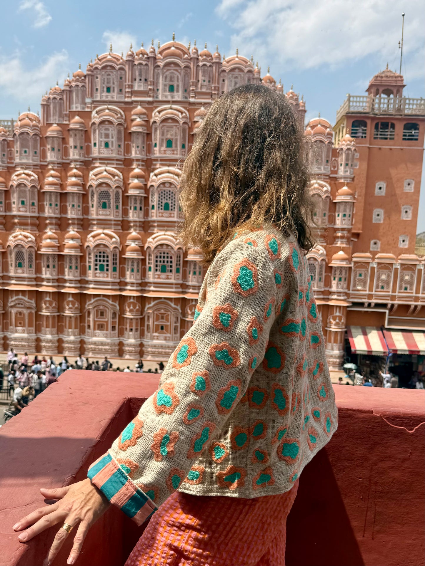 🩵🧡🐆Veste Cléo Léo courte