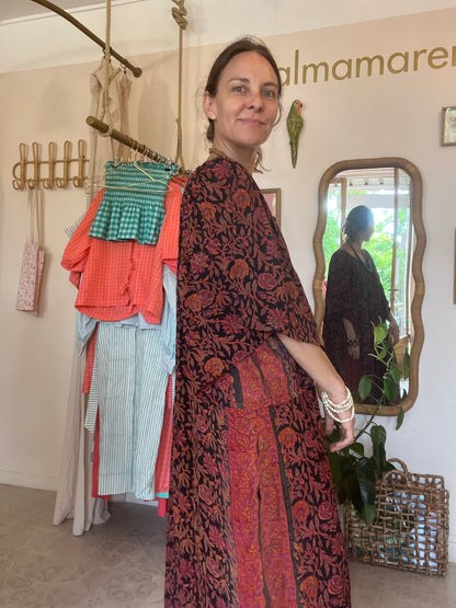 Robe Sahira 🧡🍊🖤🩷