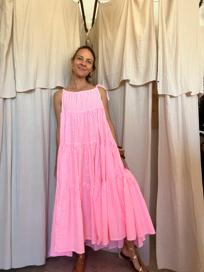 Robe Denise longue seersucker 🩷