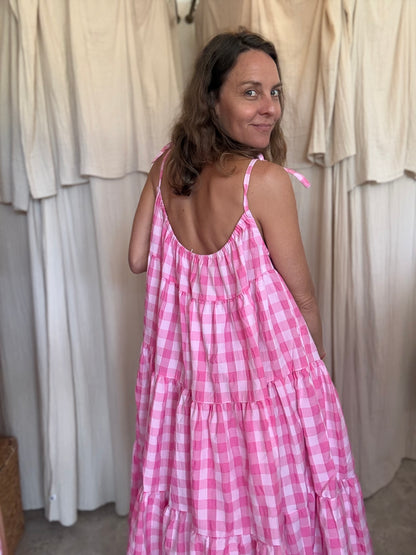 Robe Denise longue seersucker 🩷