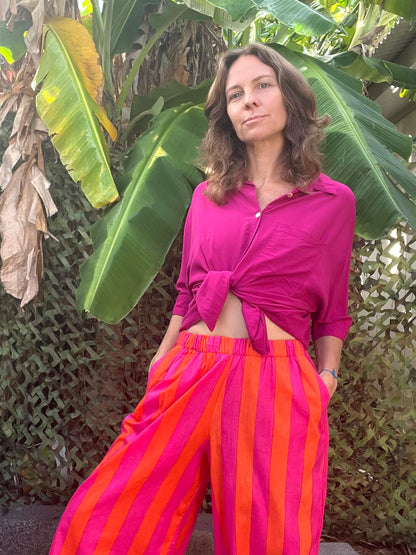 🩷🧡Pantalon Josef néon rose/orange