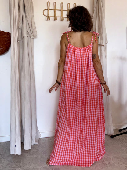 Robe bohème seersucker 💜🧡