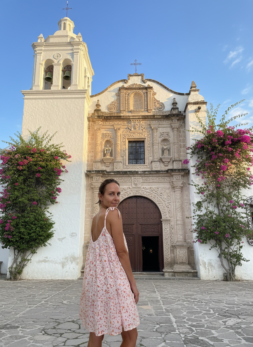 Robe Denise courte blockprint 🩷🧡
