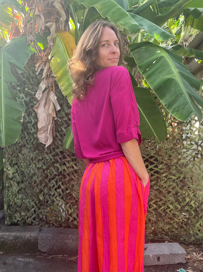 🩷🧡Pantalon Josef néon rose/orange