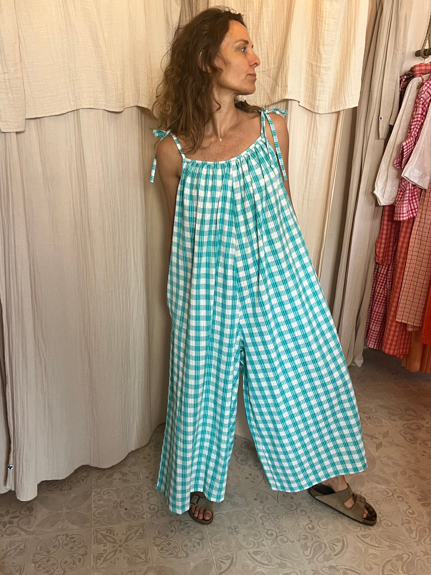 Combinaison Christophine Seersucker