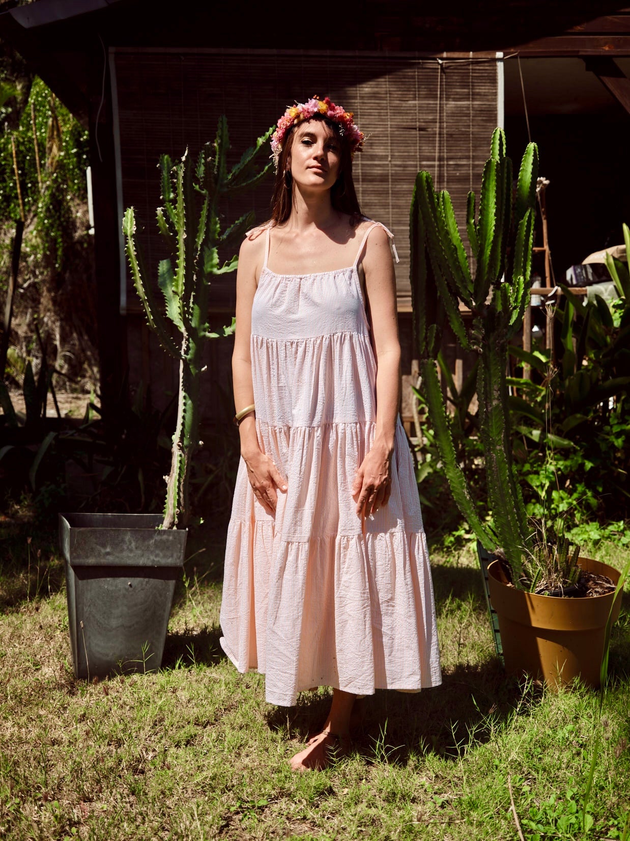 Robe Denise longue seersucker 🌞