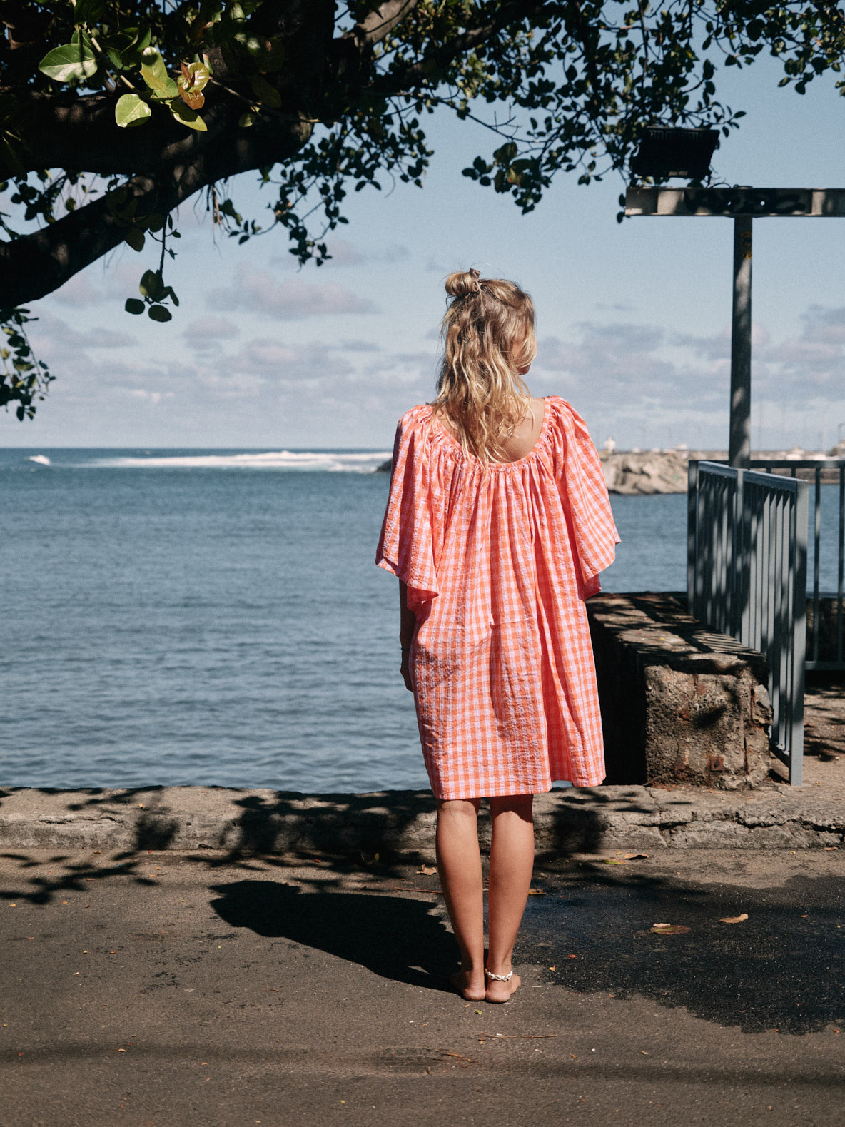 Robe Playa courte orange/lilas