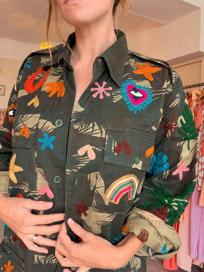 Veste upcyclée Peace ♻️