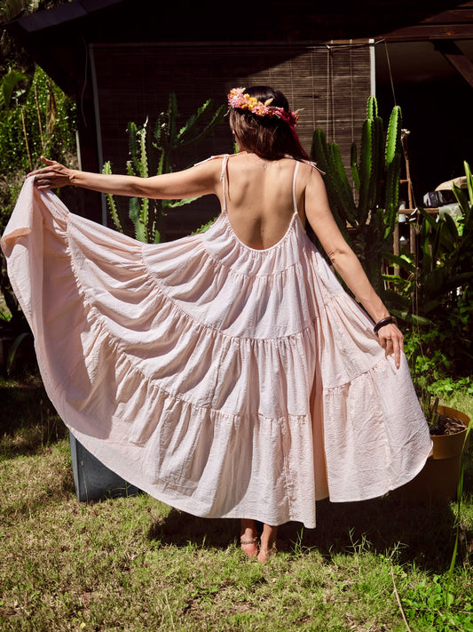 Robe Denise longue seersucker 🌞