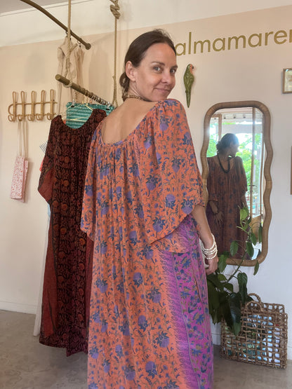 Robe Sahira 🧡🍊💙💜